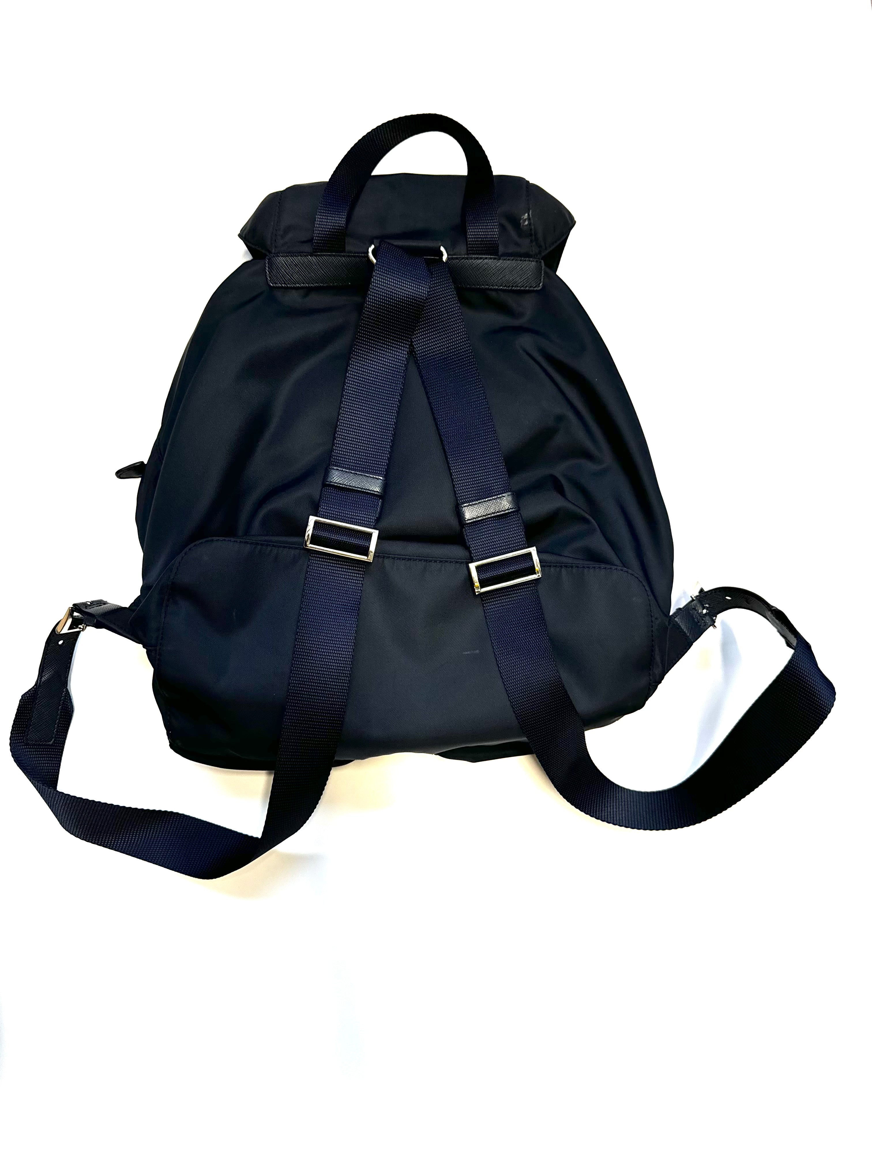 PRADA Tessuto Nylon Navy Backpack