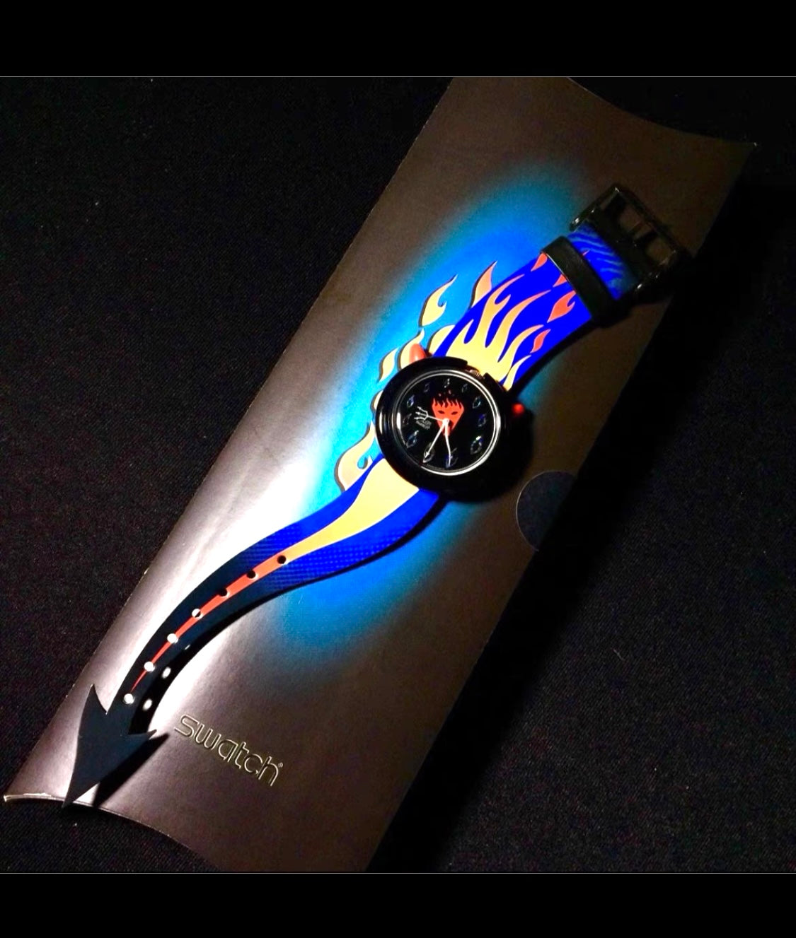 Swatch 1994 "Hot Stuff" Halloween Flame Watch