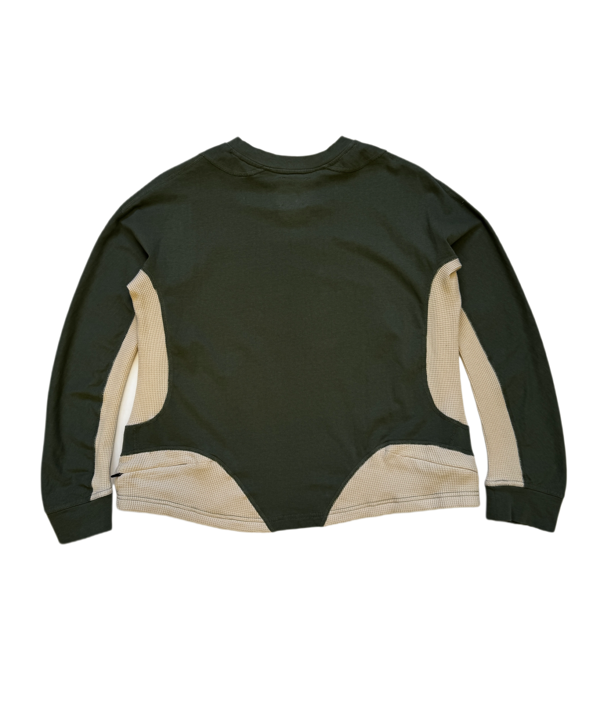 Goldwin Hybird Waffle Green Long Sleeve