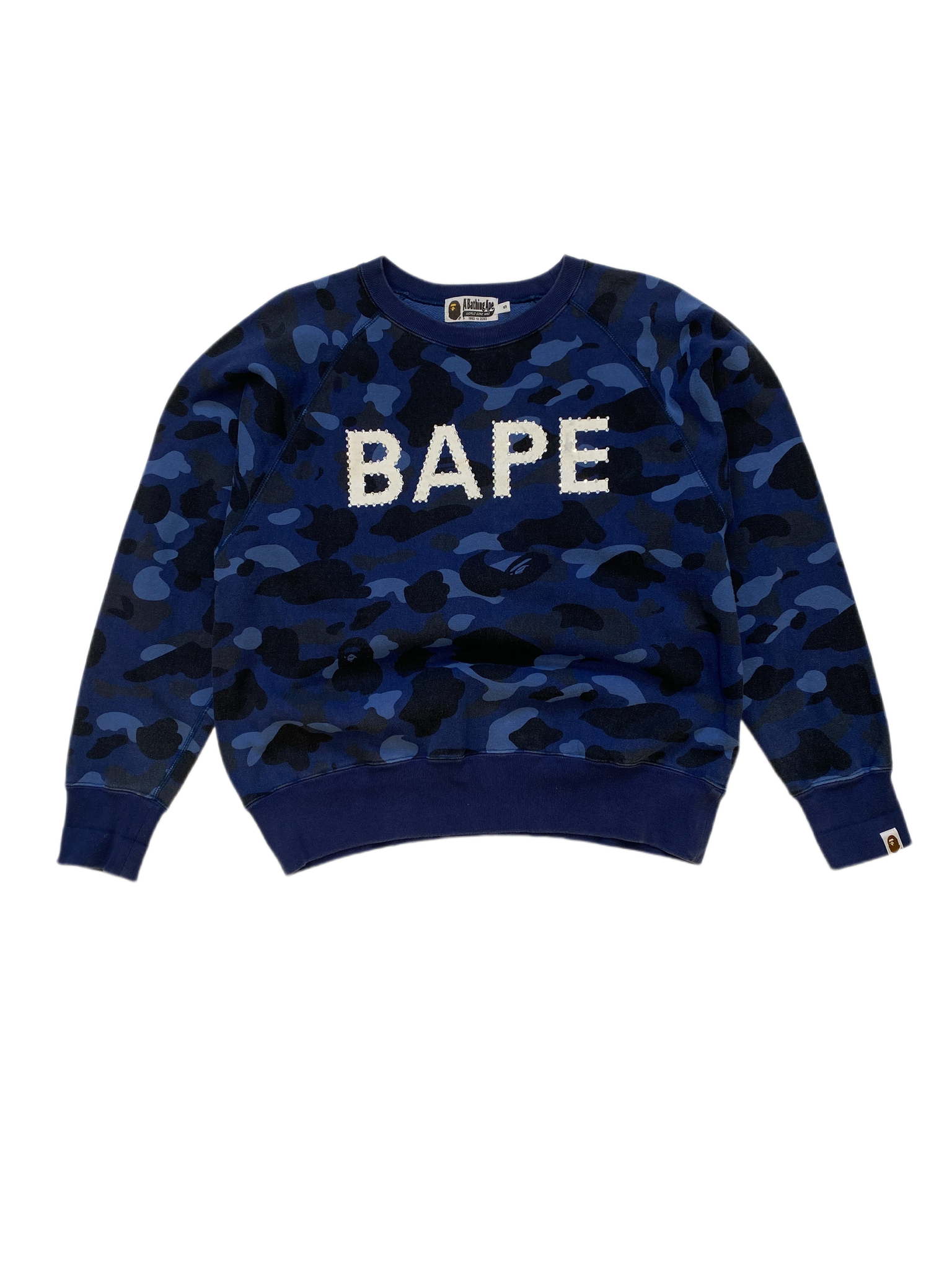 BAPE x Swarovski Blue Camo Crewneck