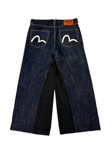 Evisu No.2 White Seagull Remade Wide Jean