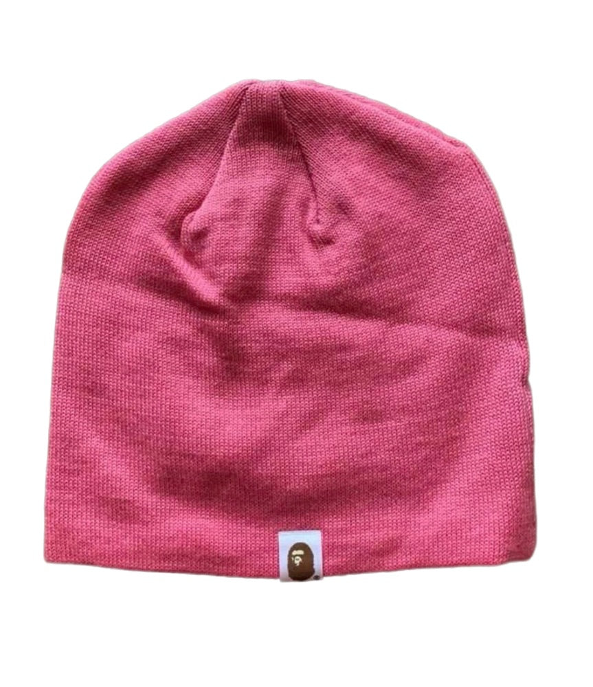 BAPE OG STA Head Pink Beanie