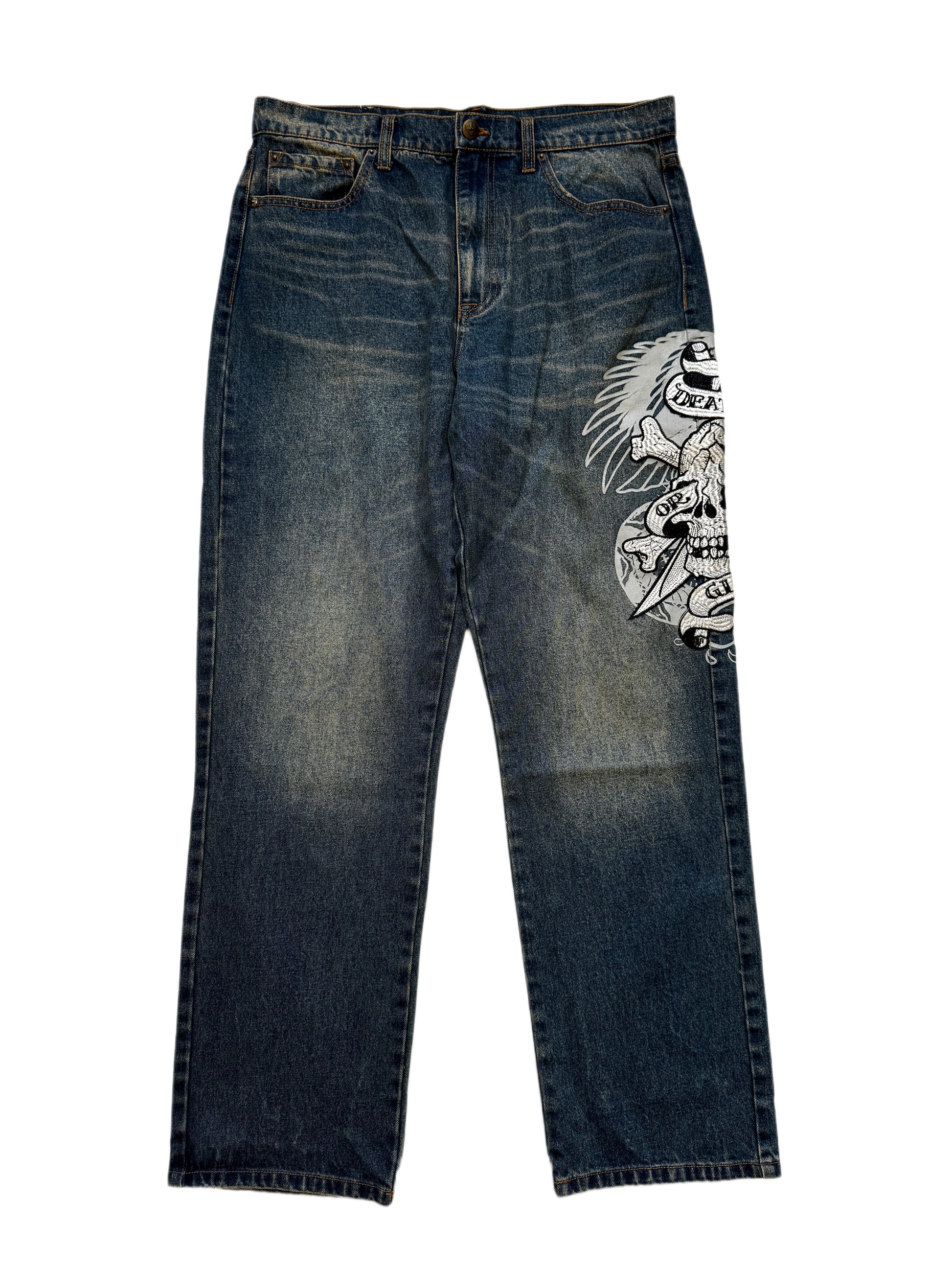 Ed Hardy Baggy Washed Jean