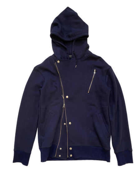 Issey Miyake Final Home Navy Asymmetrical Jacket