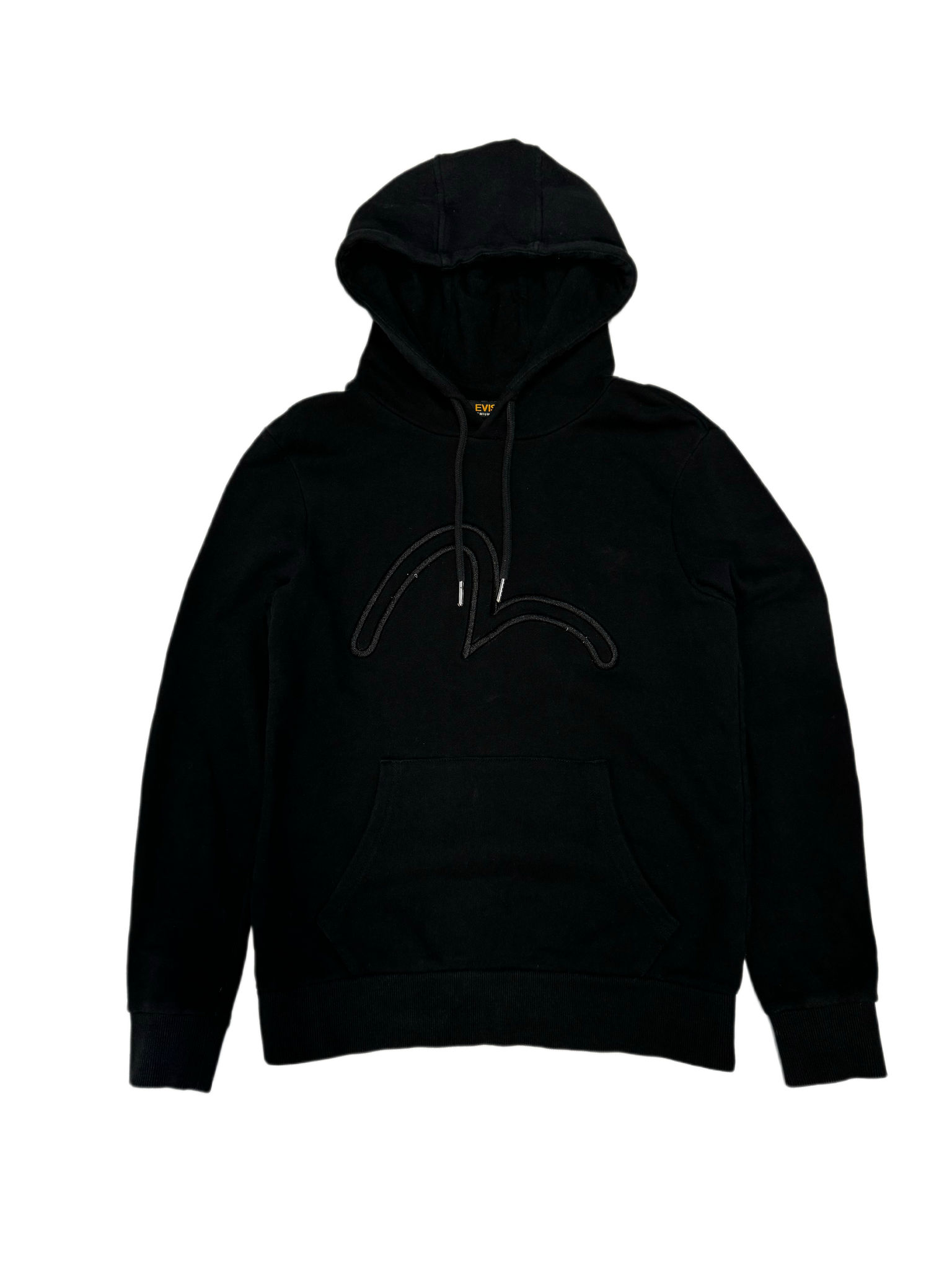 Evisu Black Seagull Black Hoodie