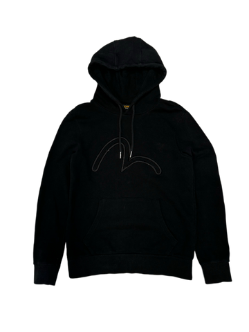 Evisu Black Seagull Black Hoodie