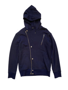 Issey Miyake Final Home Navy Asymmetrical Jacket