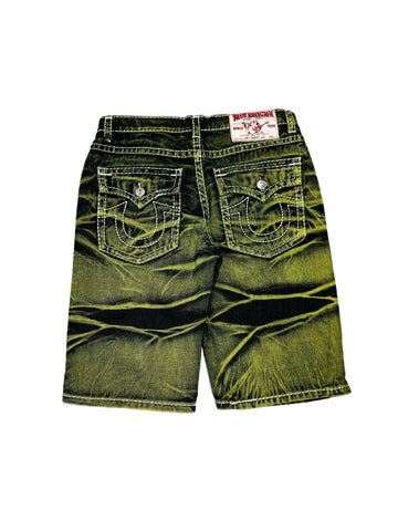 True Religion Green Brushed Short Jort