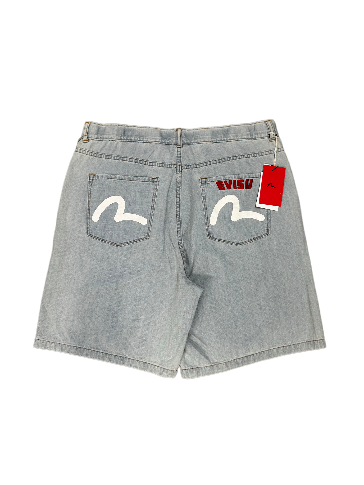 Evisu Light Washed Denim Short