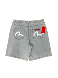 Evisu Light Washed Denim Short