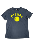 Diesel Navy Yellow Spell-out Tee