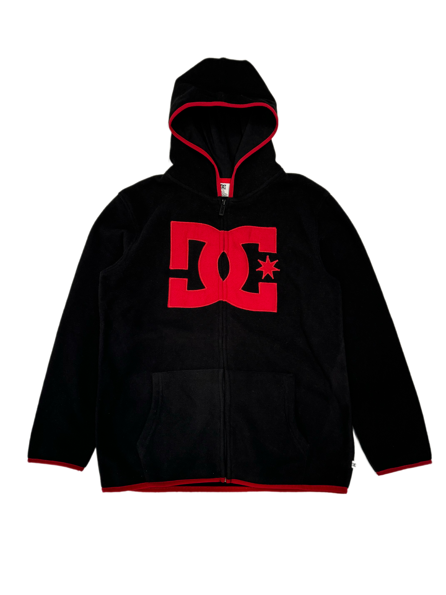 DC Black Red Zip Hoodie