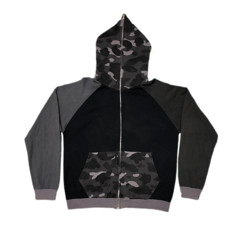 BAPE OG Dark Gray Camo Full Zip Hoodie