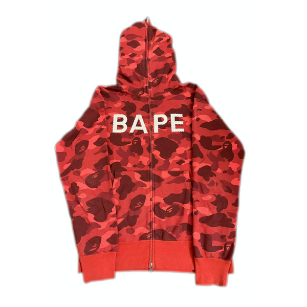 BAPE x Swarovski OG Red Camo Full Zip Hoodie