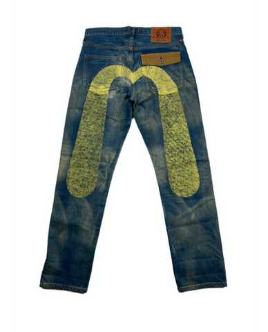 Evisu Daicock Washed Denim Jean