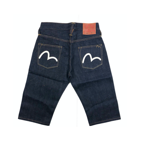 Evisu Small White Daicock Denim Short