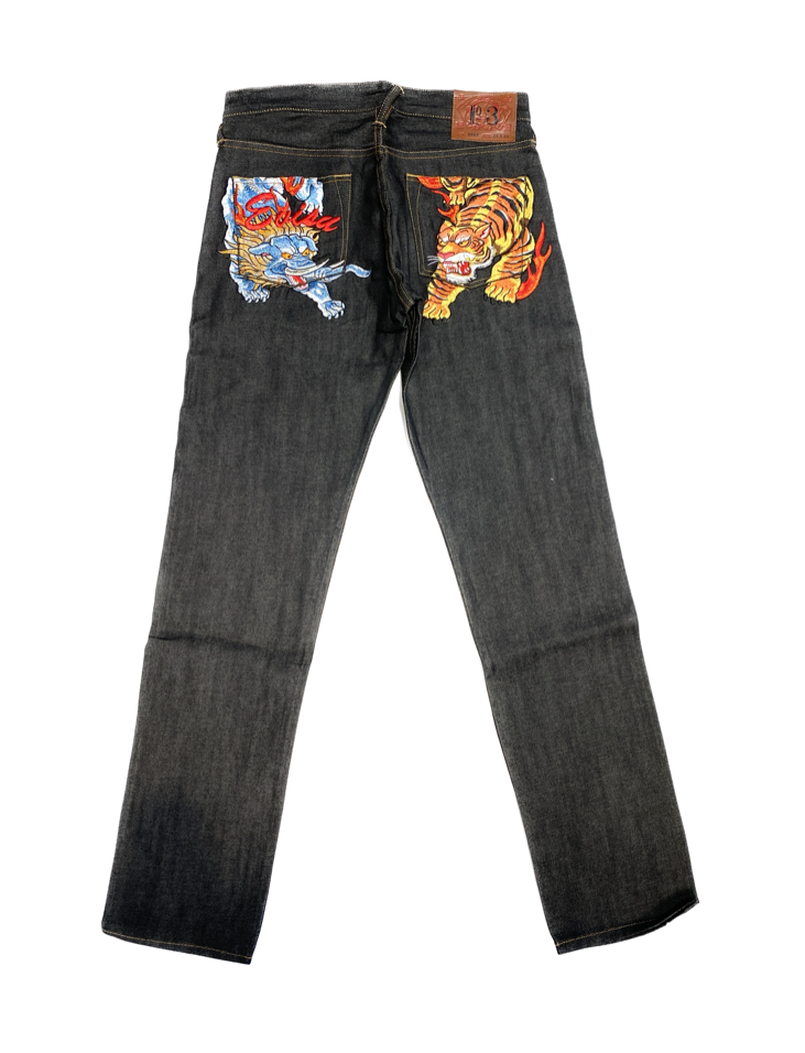 Evisu Tiger Embroidery  Pocket No.3 Denim Jean