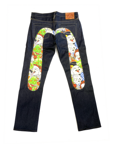 Evisu Green Oni Daicock Denim Jean