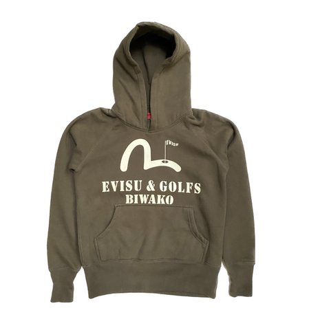 Evisu Olive Green Golf  Biwako Hoodie