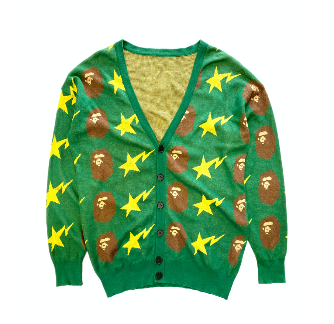 BAPE Star Head Monogram Cardigan Knitwear