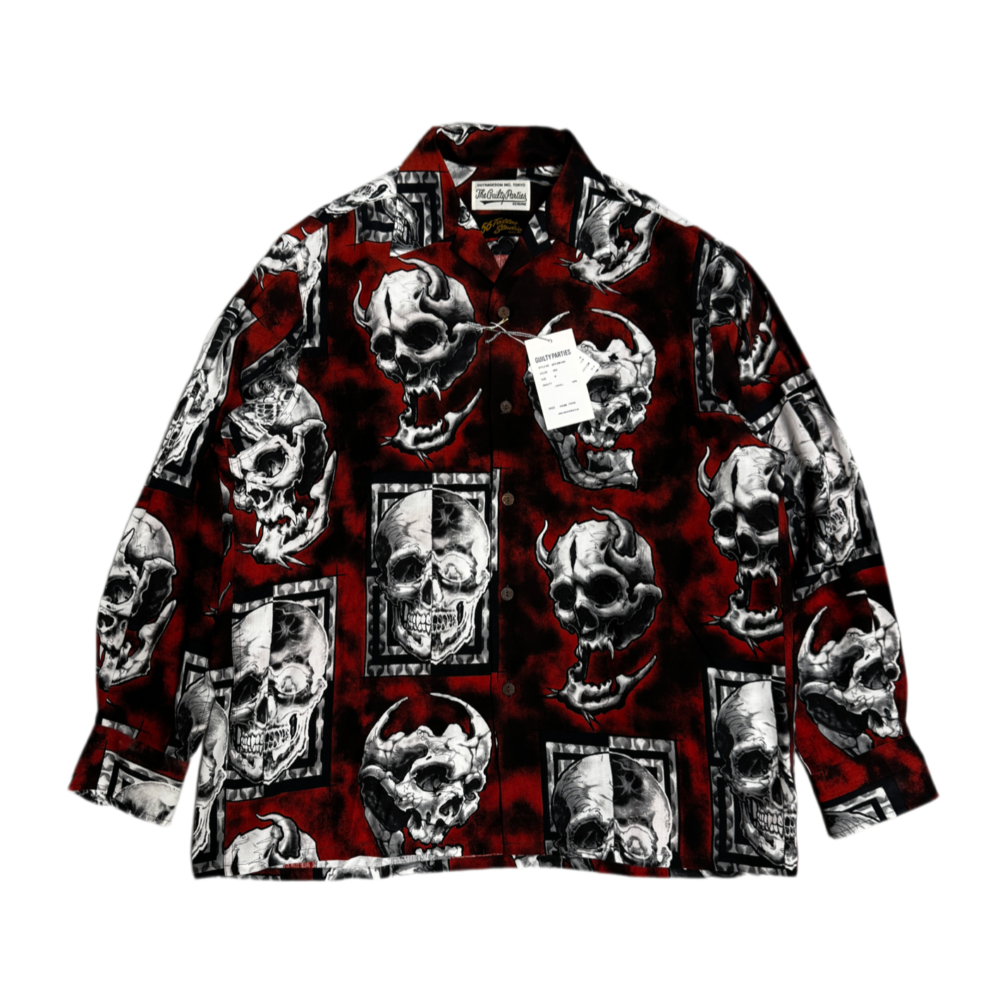 Wacko Maria X 56 Tattoo Studio The Guilty Parties Skull Shirt