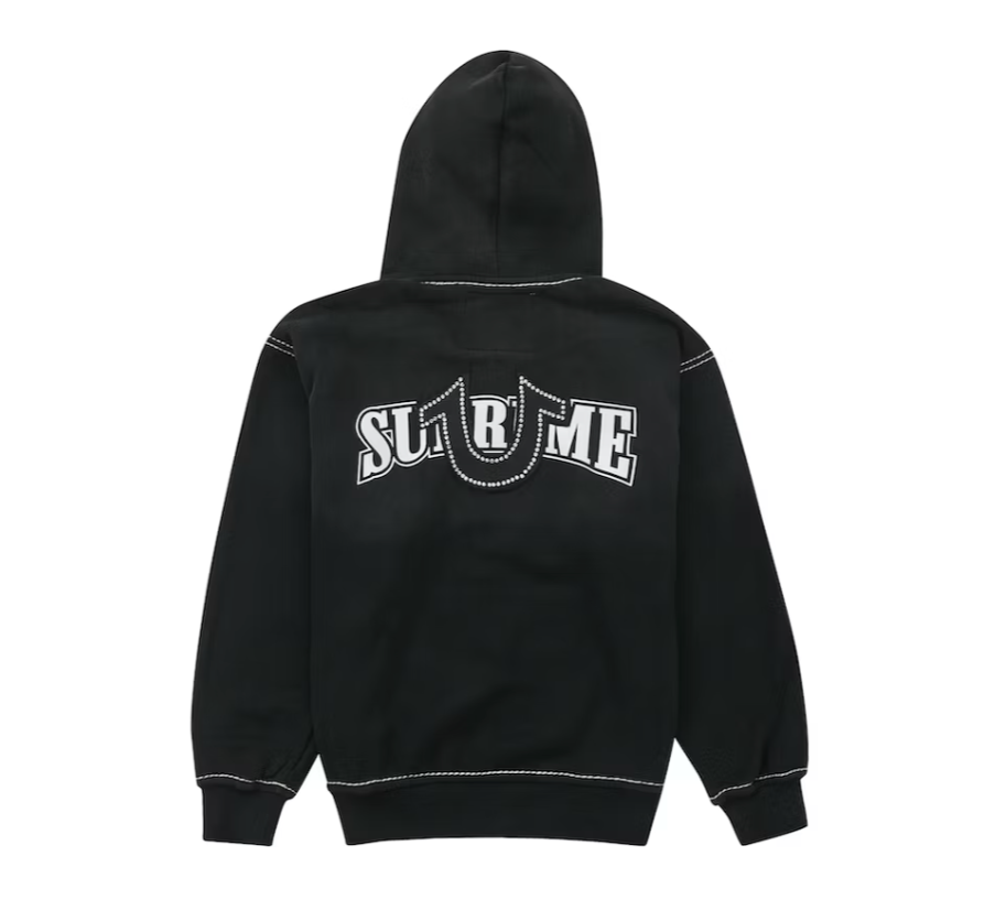 True Religion x Supreme Zip Hoodie Black