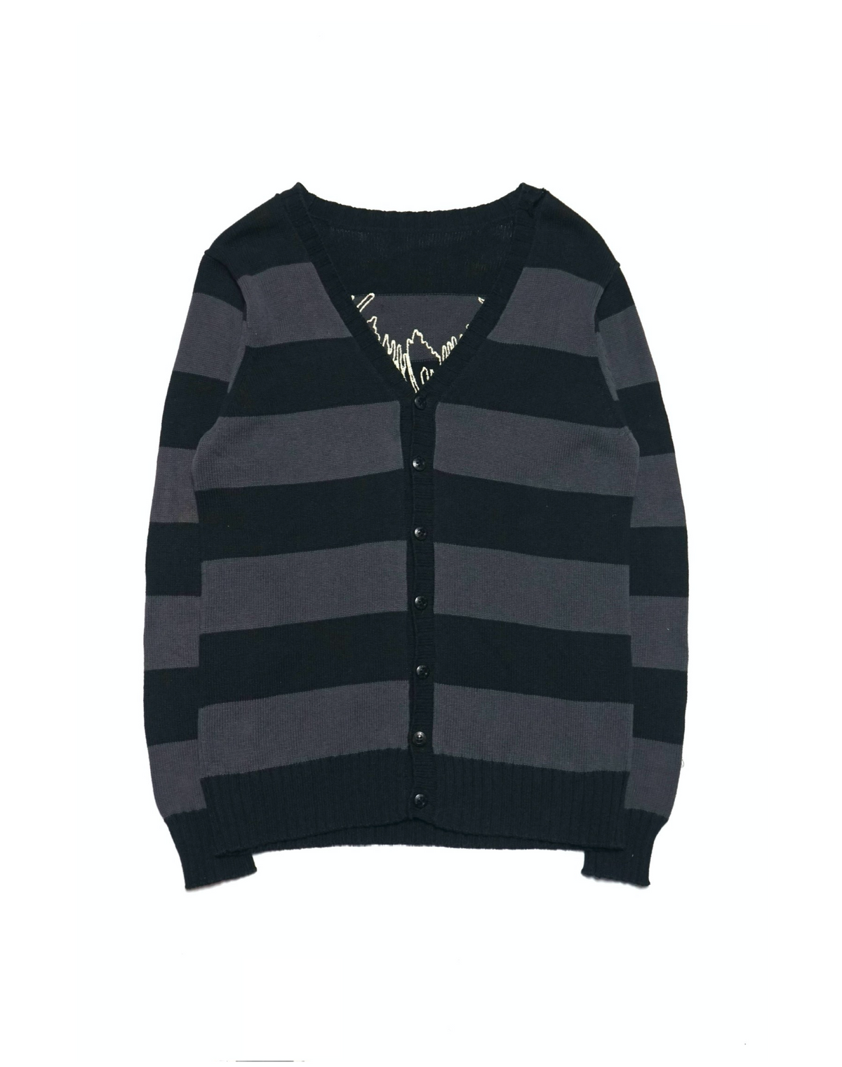 Hysteric Glamour Striped Embroidery Knit