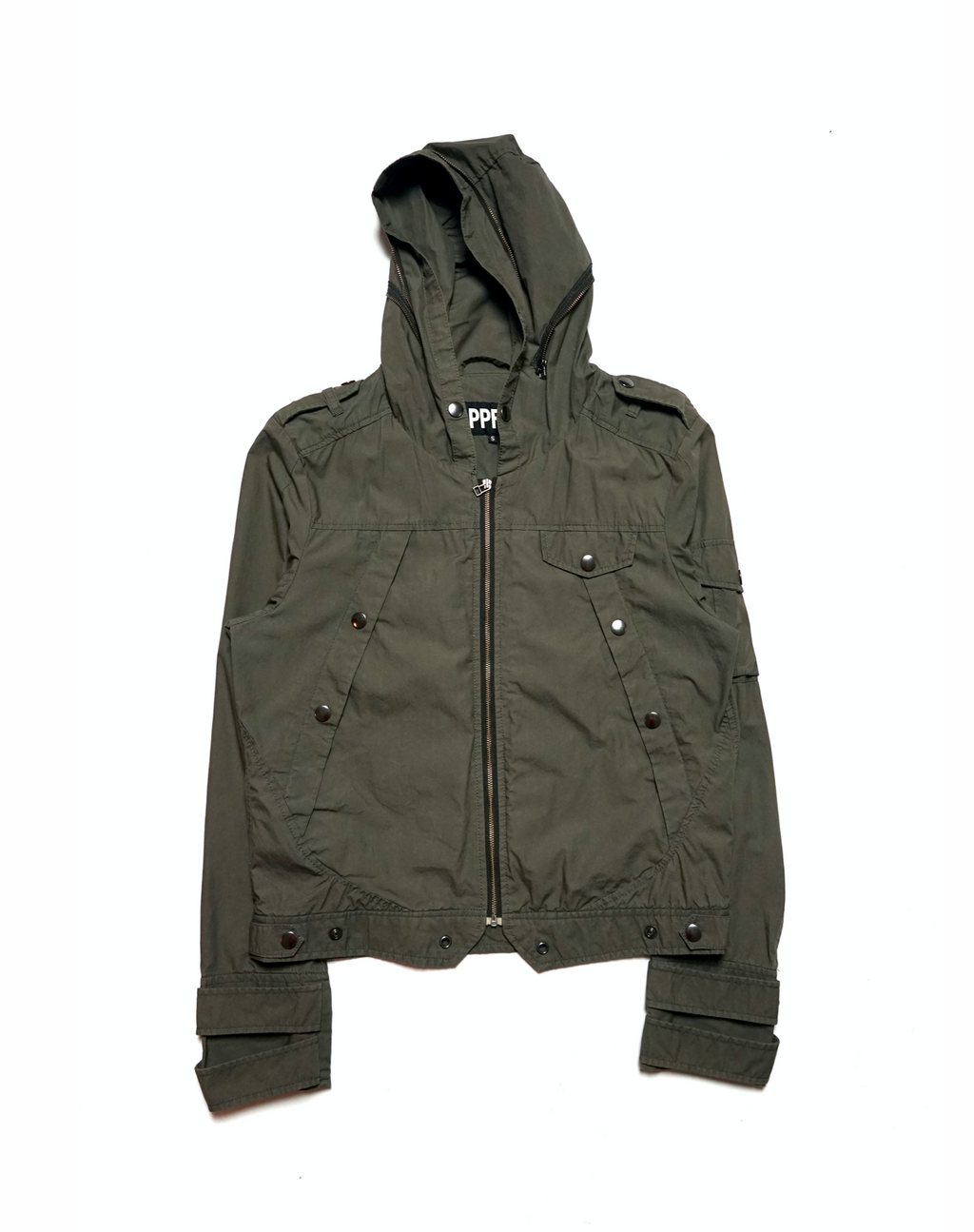PPFM Army Green Hooded Jacket