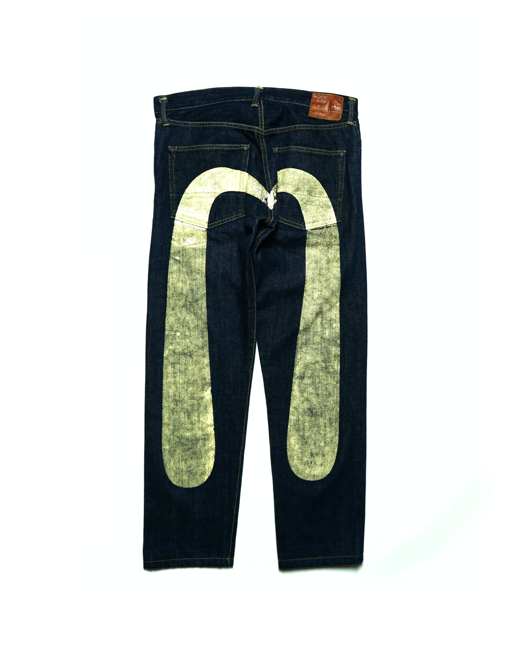 Evisu Faded White Daicock Jean