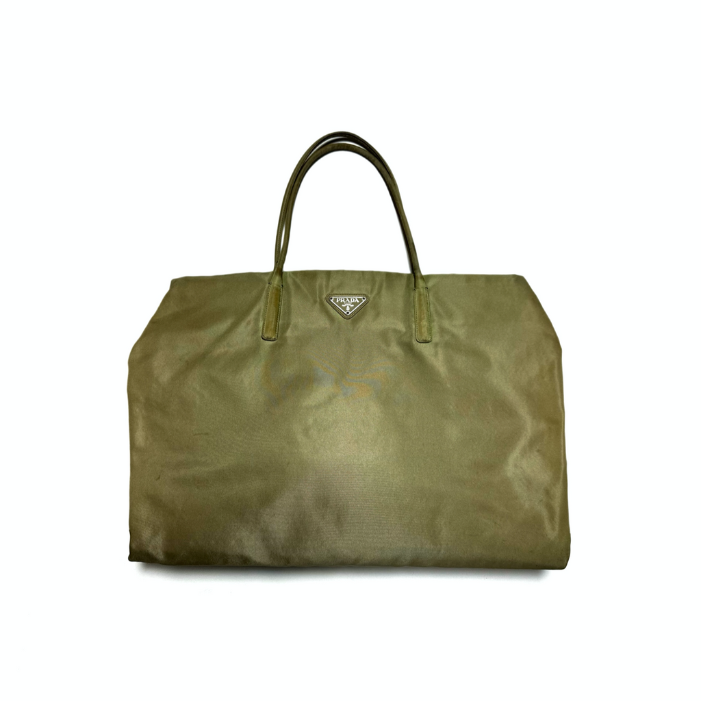 PRADA Vintage Olive Tote Bag