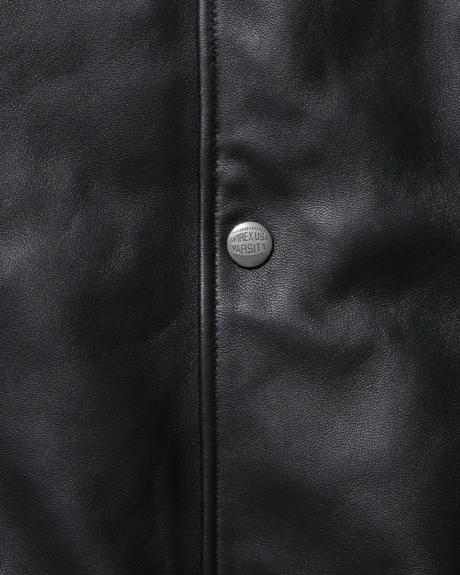 Avirex x Customellow Varisty Black Leather Jacket Limited Edition