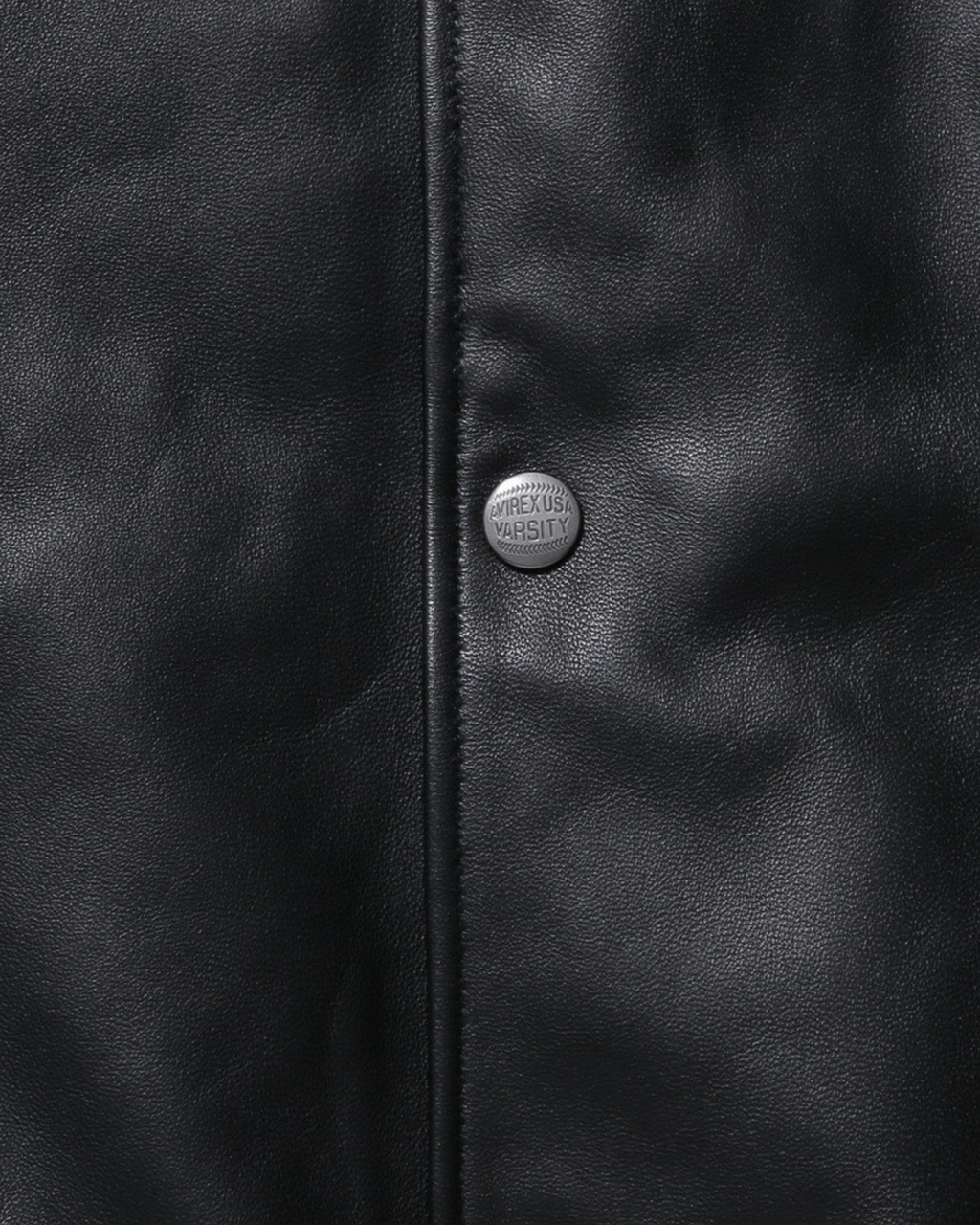 Avirex x Customellow Varisty Black Leather Jacket Limited Edition