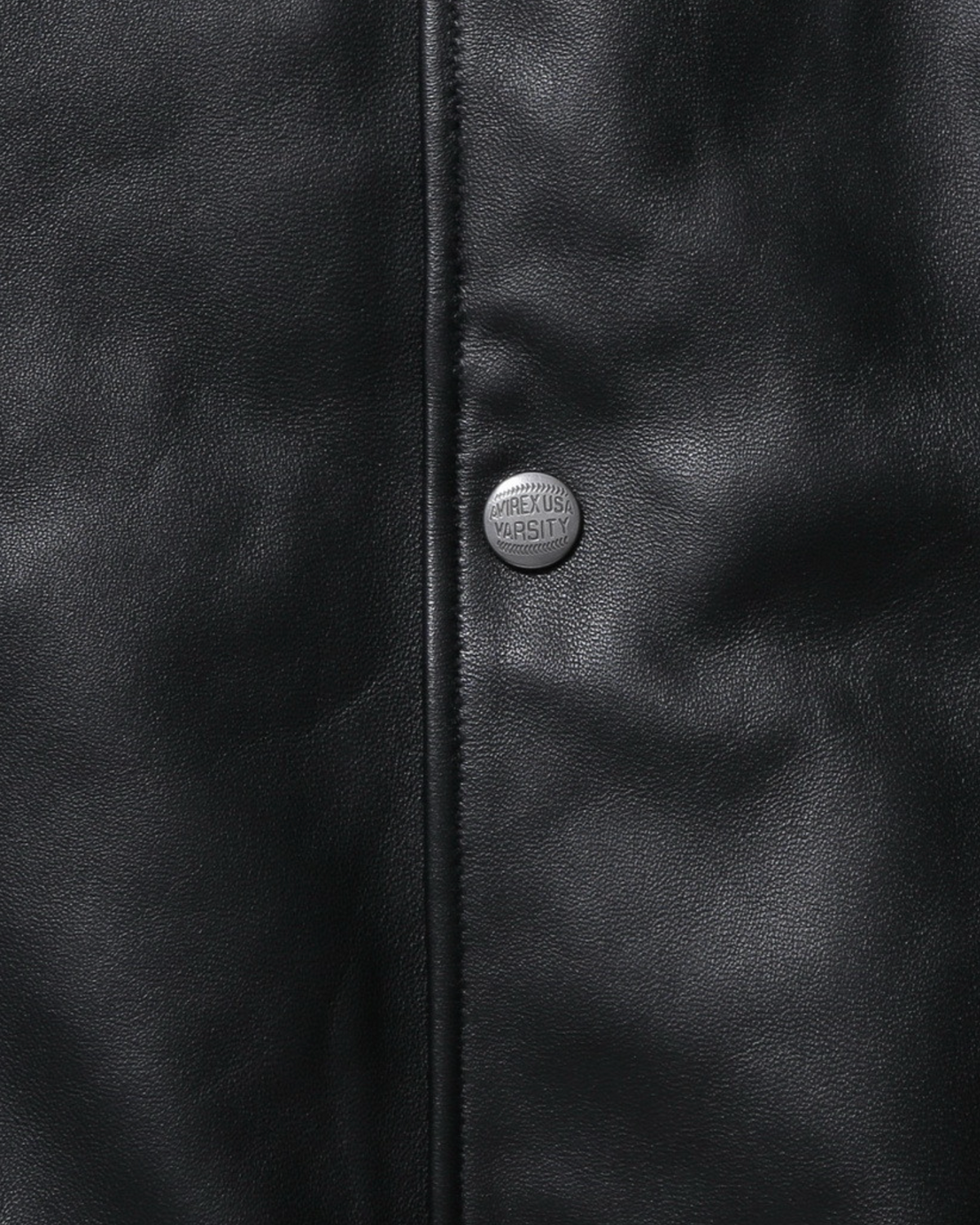 Avirex x Customellow Varisty Black Leather Jacket Limited Edition