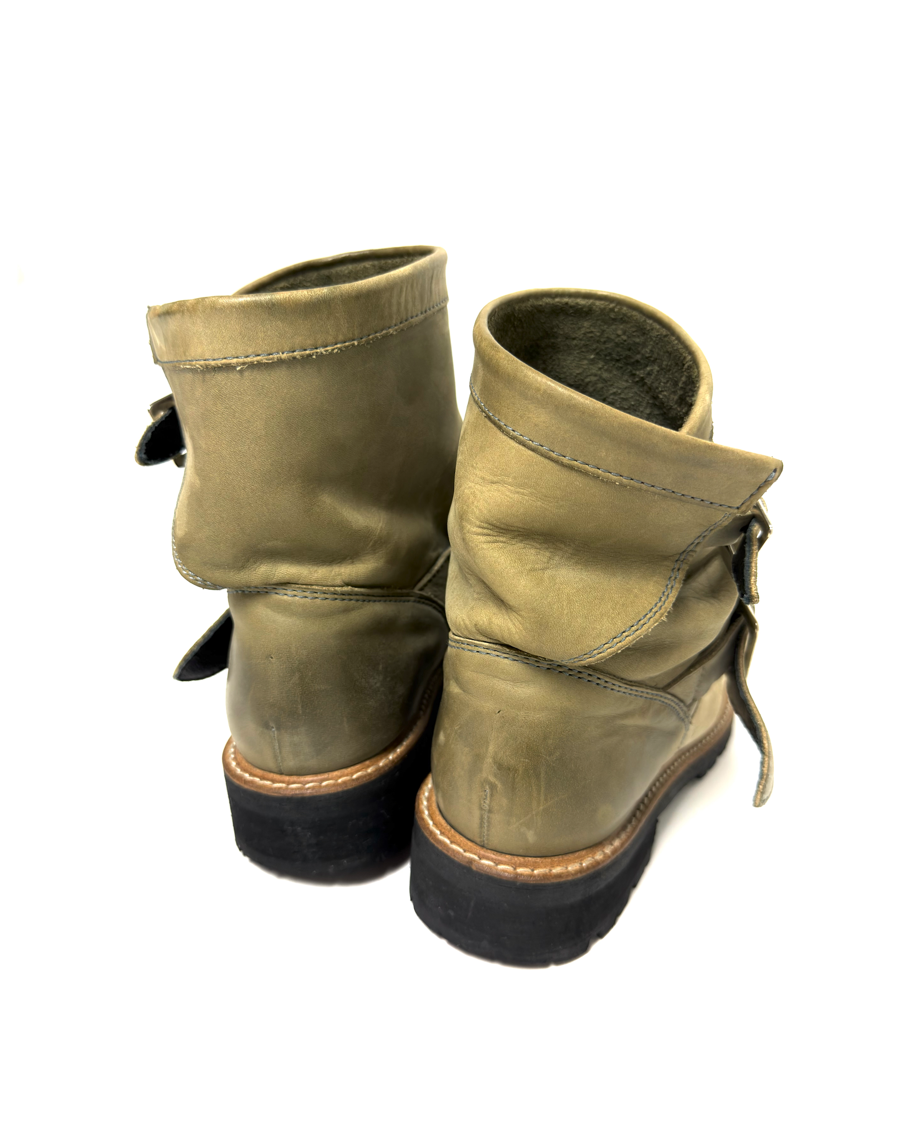 Yohji Y's Brown Leather Boot 90s