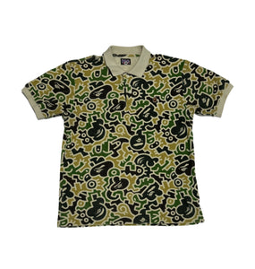 BAPE Frankenstein Camo Milo Towel Polo Shirt