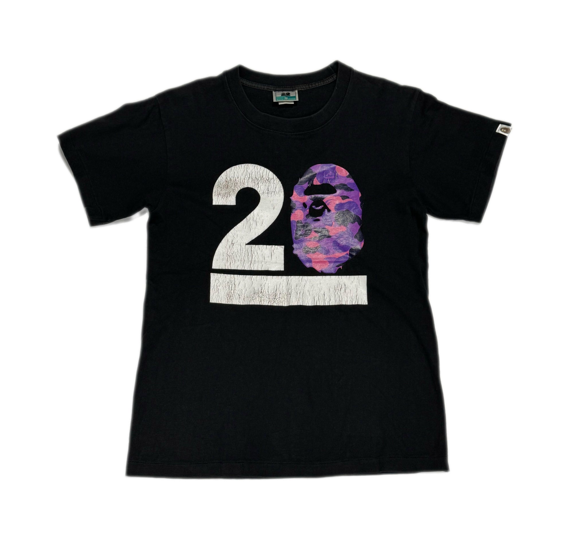 BAPE 20th Anniversary Purple Camo Tee