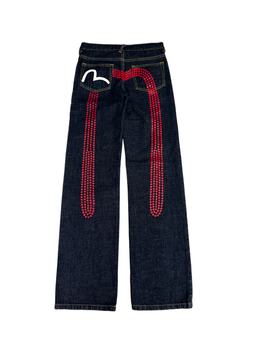 Evisu Long Red Dot Daicock Denim Jean