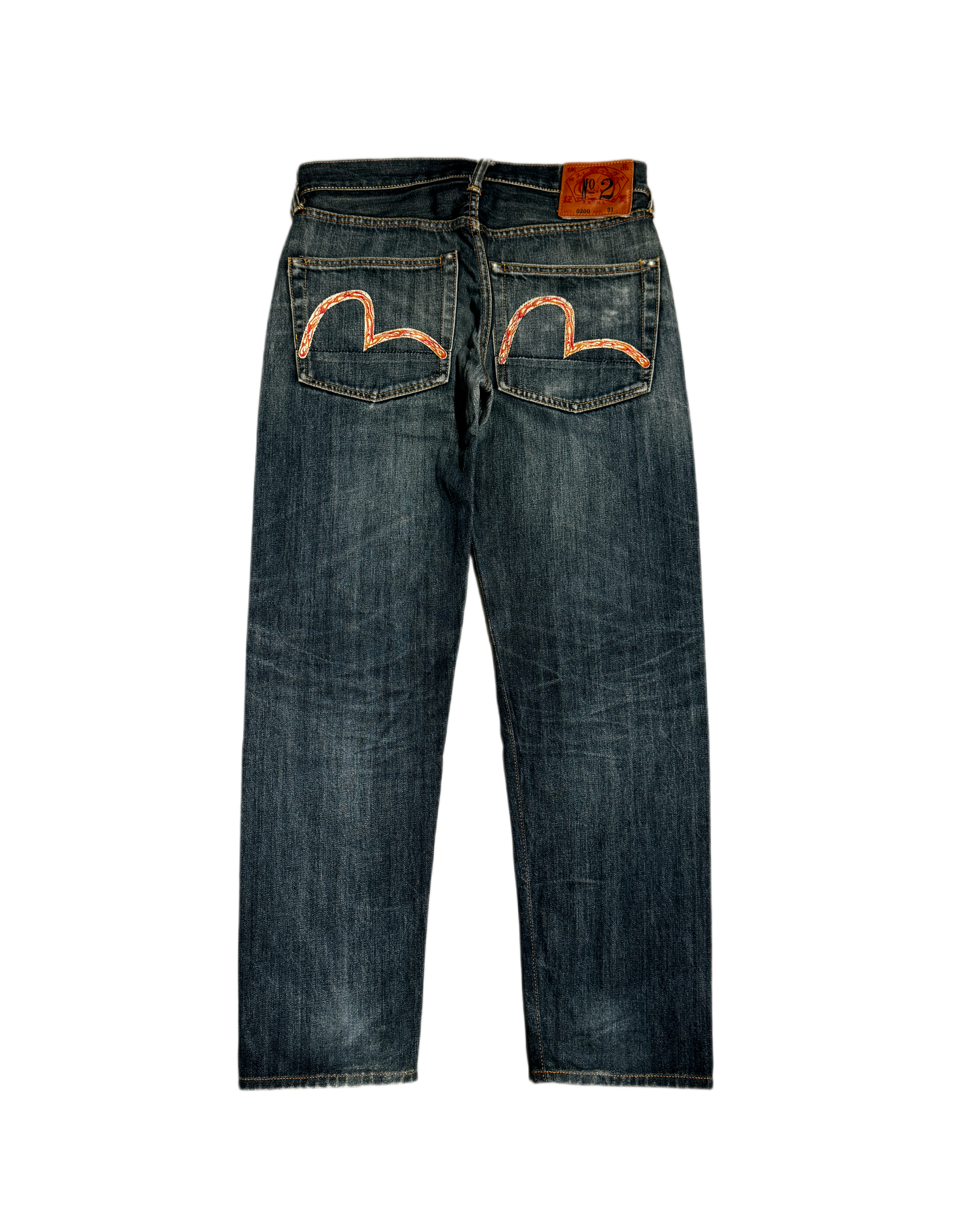 Evisu No.2 White Seagull Fire Denim Jean