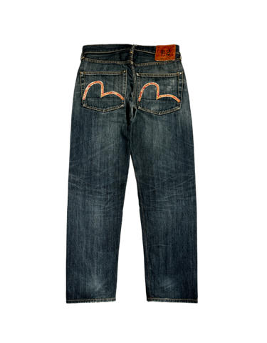 Evisu No.2 White Seagull Fire Denim Jean