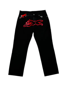 Billionaire Boys Club x Ice Cream Red Running Dog  Black Jean