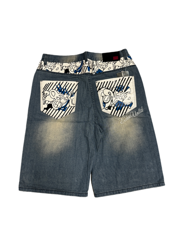 Ecko Vintage Washed Baggy Denim Short