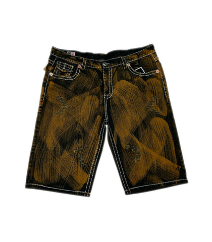 True Religion Brown Brushed Short