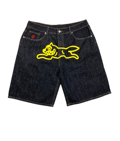 BBC Ice Cream Running Dog Black Denim Short