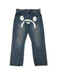 BAPE OG Sad Face Washed Denim Jean