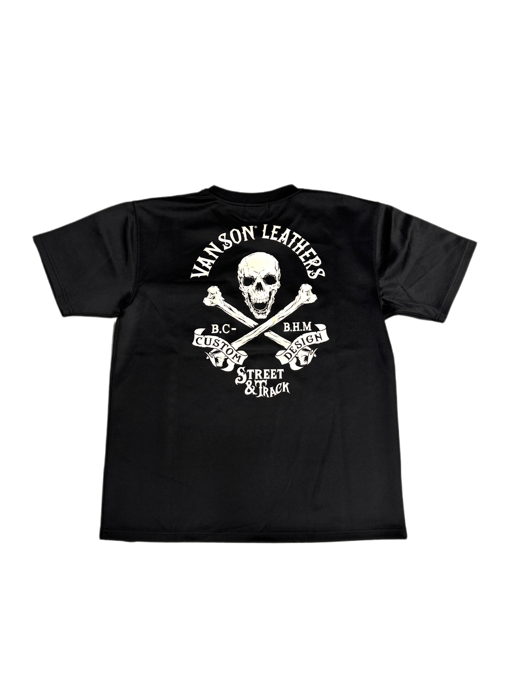 Vanson Skull Black Tee