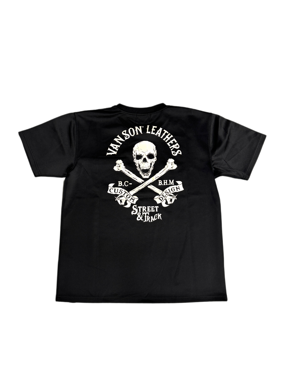 Vanson Skull Black Tee