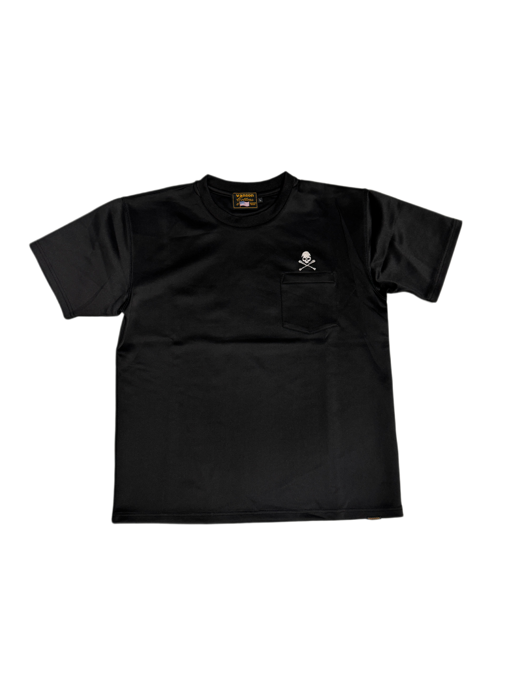 Vanson Skull Black Tee