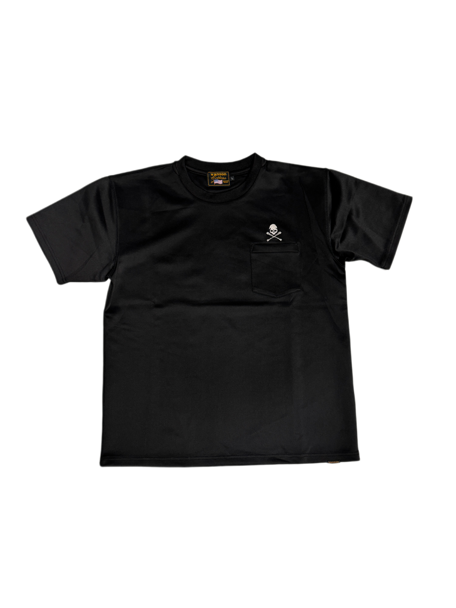 Vanson Skull Black Tee