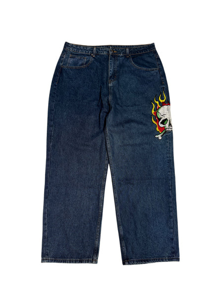 Ed Hardy Skull Baggy Denim Jean