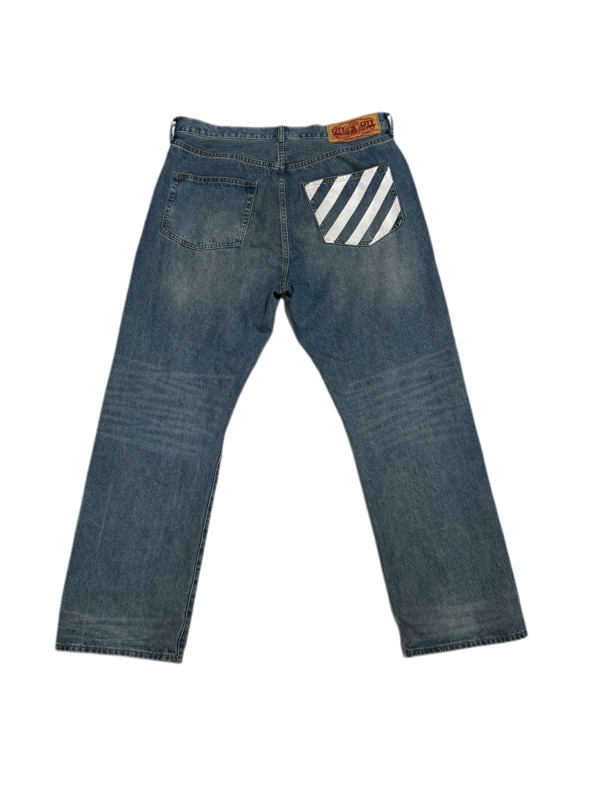 BAPE OG Sad Face Washed Denim Jean